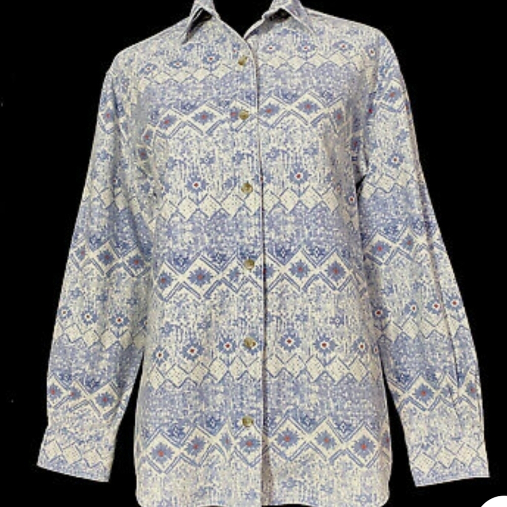 Womens Cabela's Aztec Southwestern Print Shirt Flannel size small